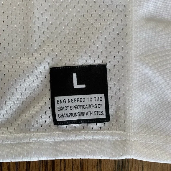 Nike Men’s Vapor White L Football Practice Jersey 908729-100 - Picture 3 of 8